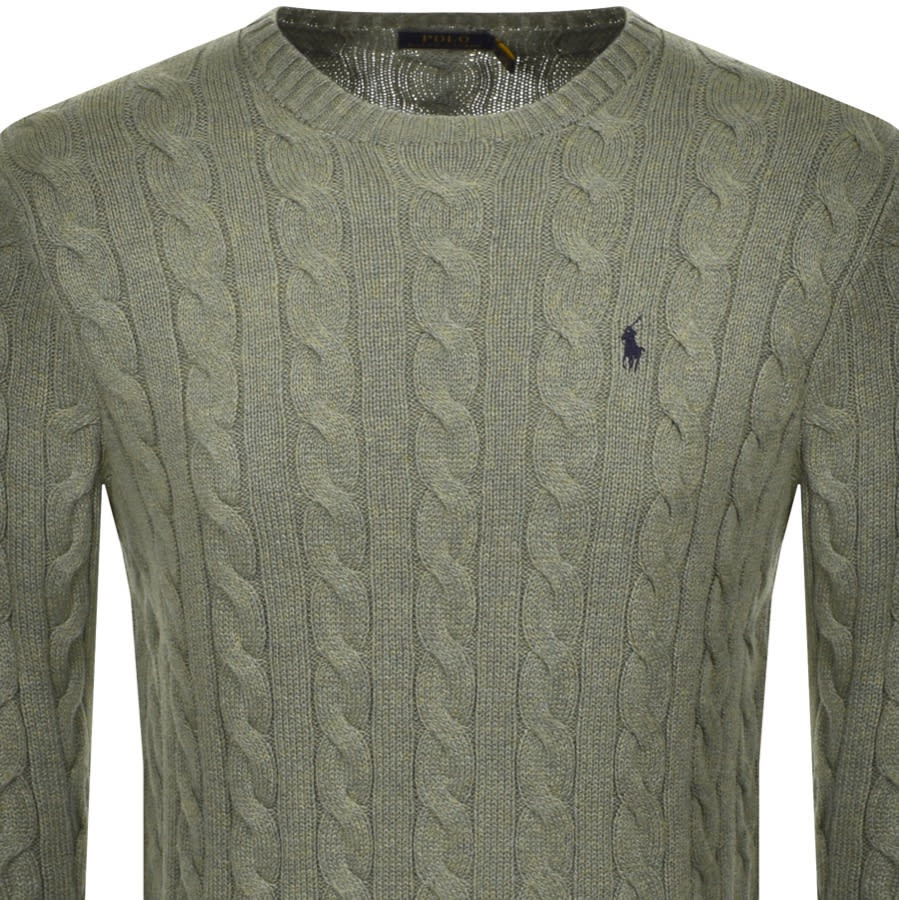 Alternative Image for ProductRalph Lauren Driver Crew Neck Knit Jumper Green2
